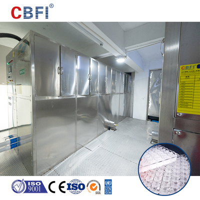 Máquina comercial de cubos de gelo 22*22*22 mm Tamanho R22 R404A Refrigerante 1-20 toneladas / dia