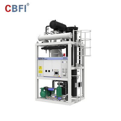 Máquina de fabricação de tubos de gelo de resfriamento por água com ecrã táctil Capacidade diária de 1 a 30 toneladas